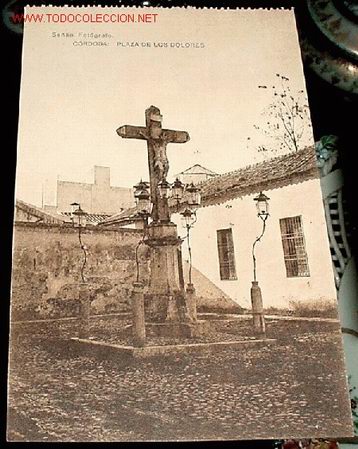 Antique Photography: ANTIGUA POSTAL DE CORDOBA - PLAZA DE LOS DOLORES - FOTOGRAFIA DE SE&Ntilde;AN - FOTOTIPIA DE HAUSER Y MENET