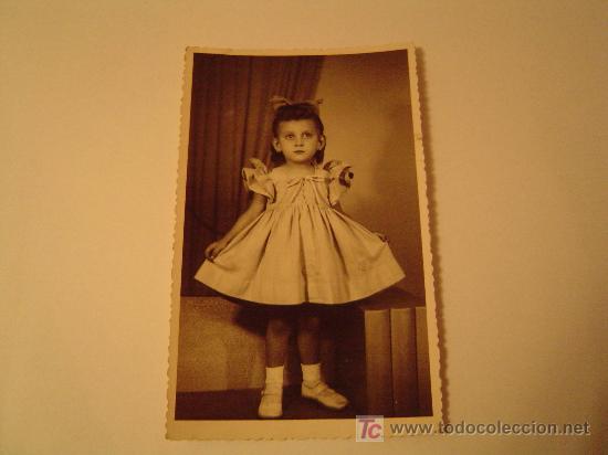 Alte Fotografie: Targeta Postal un Bellisima ni&ntilde;a