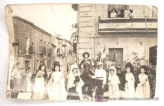 Alte Fotografie: Fotograf&iacute;a de alg&uacute;n pueblo de la provincia de Salamanca. Tama&ntilde;o postal.
