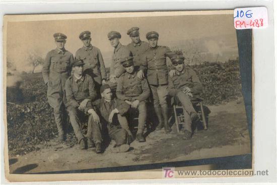 Alte Fotografie: (FM-488)FOTOGRAFIA MILITAR CAMPA&Ntilde;A DE AFRICA