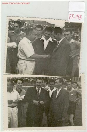 Fotograf&iacute;a antigua: (FF-193) FUTBOL PARTIDO HOMENAJE A CELESTINO DEL SANT ANDREU 27-6-1952