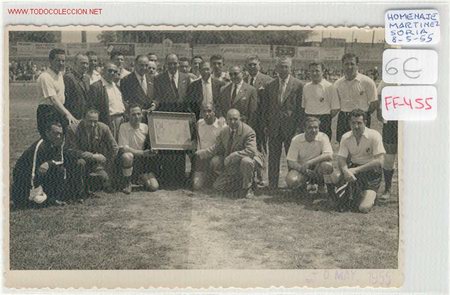 Fotografia antiga: (FF-455) FUTBOL PARTIDO HOMENAJE A PACO MARTINEZ SORIA 8-5-1955