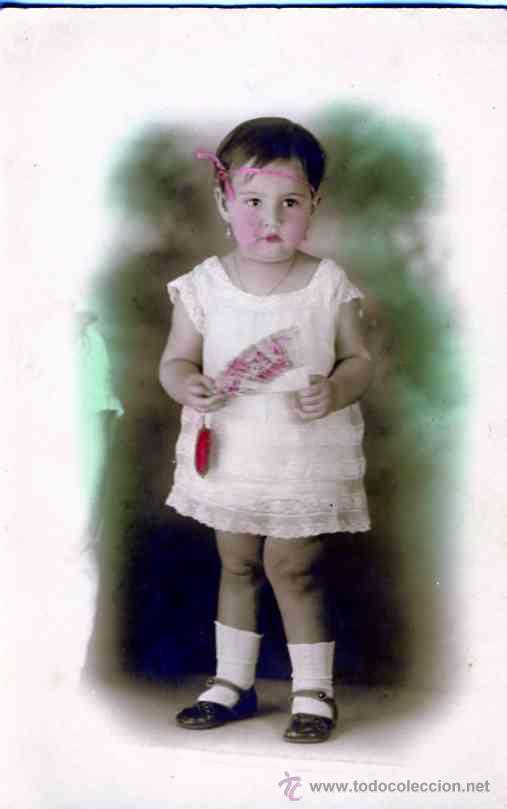 Fotograf&iacute;a antigua: Foto de ni&ntilde;a