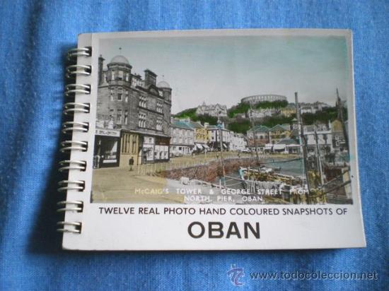 Antique Photography: FOTOGRAFIA CUADERNILLO 12 FOTOS DE OBAN REINO UNIDO (7x9) COLOREADAS