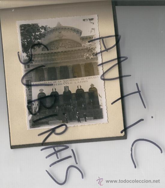 Fotografia antiga: 6 FOTOS DEL PRIMER CONGRESO DE LA SOCIEDAD DE CIRUGIA DEL MEDITERRANEO LATINO.BARCELONA. 1953. CIRUR
