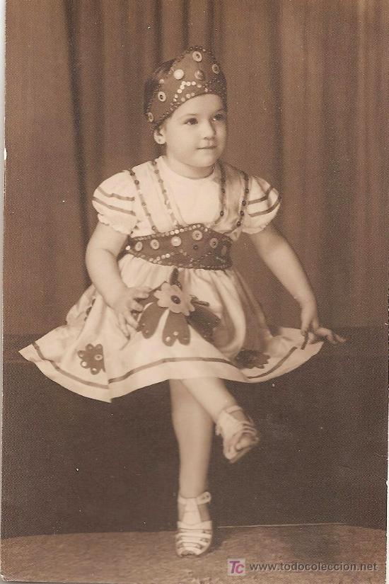 Fotografia antica: Fotograf&iacute;a de estudio de ni&ntilde;a con disfraz, a&ntilde;os 30 - &iexcl;&iexcl;ANTEPASADOS AL INSTANTE!!- CLC