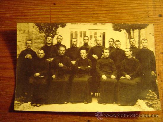 Alte Fotografie: Targeta postal de un grupo de Sacerdotes o curas