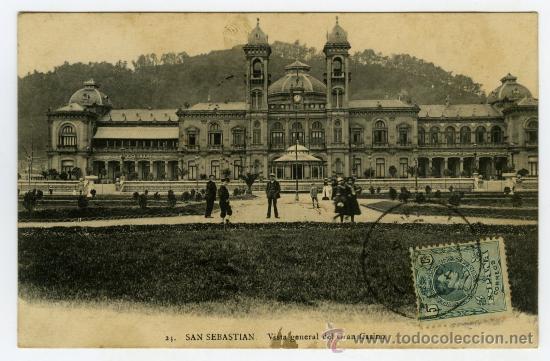 Fotografia antiga: tarjeta postal mayor hermanos  san sebastian el gran casino