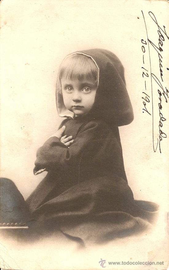 Fotografia antica: ANTIGUA FOTO-POSTAL FECHADA 1901 *VER FOTO ADICIONAL*