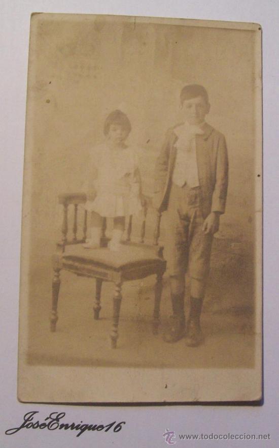 Fotograf&iacute;a antigua: NI&Ntilde;OS FOTO SEPIA. PHOTO ENFANTS. CHILDREN.