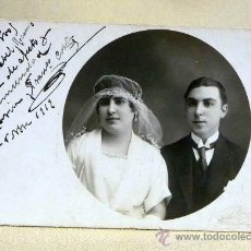 Fotografía antigua: ANTIGUA FOTO, FOTOGRAFIA, BODA, MATRIMONIO, 1919, ESPLUGAS
