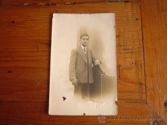 Alte Fotografie: Antigua targeta postal