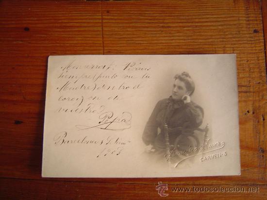 Fotograf&iacute;a antigua: Antigua targeta postal - Foto 1