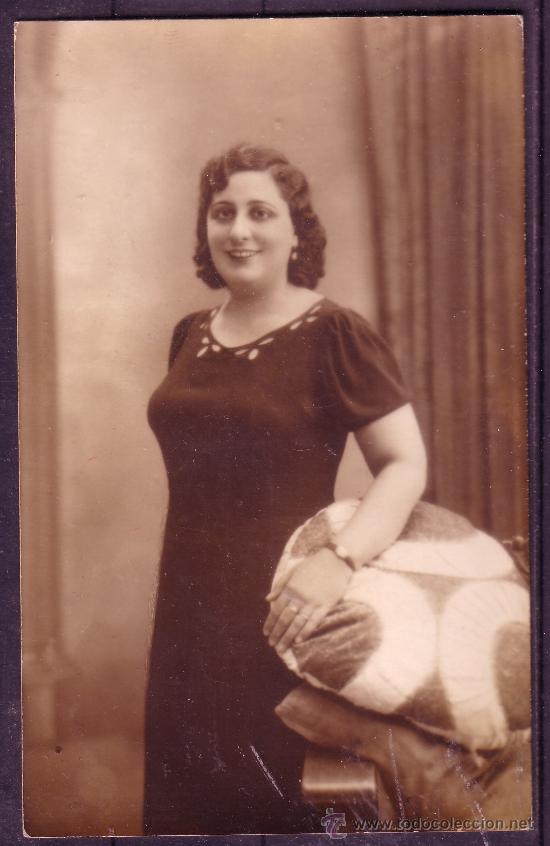 Fotografia antica: FOTOGRAFIA DE ESTUDIO DE UNA SE&Ntilde;ORA