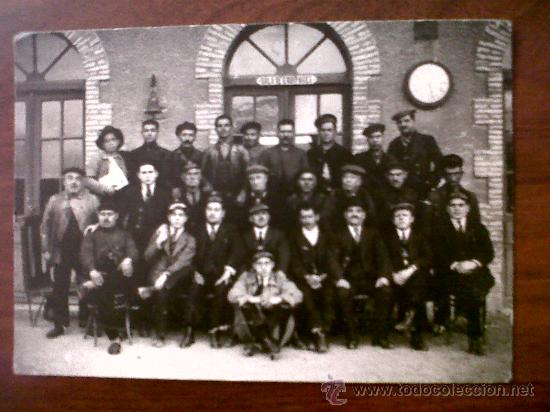 Fotograf&iacute;a antigua: REPRODUCCI&Oacute;N ANTIGUA FOTOGRAFIA-FERROCARRIL DE CARI&Ntilde;ENA A ZARAGOZA(1887-1933)