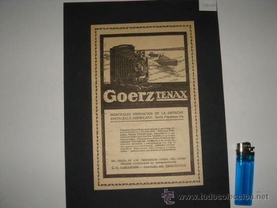 Alte Fotografie: Propaganda original camara GOERZ TENAX.