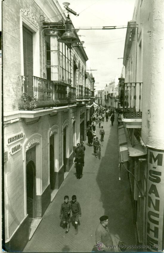 Fotograf&iacute;a antigua: AYAMENOTE. CALLE CRIST&Oacute;BAL COL&Oacute;N. PRUEBA DE FOT&Oacute;GRAFO. HACIA 1950.