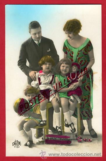 Antique Photography: FOTOGRAFIA, FOTO ANTIGUA, JUGUETE, NI&Ntilde;OS CON MU&Ntilde;ECA Y JUGUETES ,ORIGINAL ,P66637