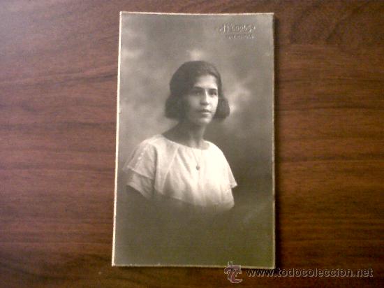 Fotograf&iacute;a antigua: FOTOGRAFIA ANTIGUA-TARJETA POSTAL J.LLOPIS VALENCIA-ESCRITA 8X13,5