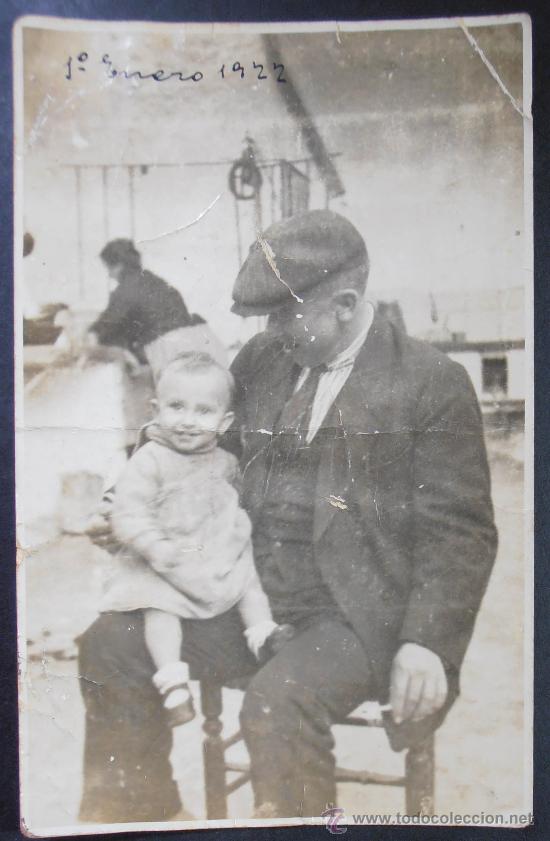 Antique Photography: FOTOGRAFIA/TARJETA POSTAL, ABUELO Y NIETO,  (286)