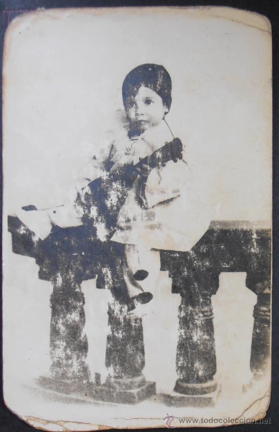 Antique Photography: FOTOGRAFIA/TARJETA POSTAL, NI&Ntilde;O POSANDO,  (311)