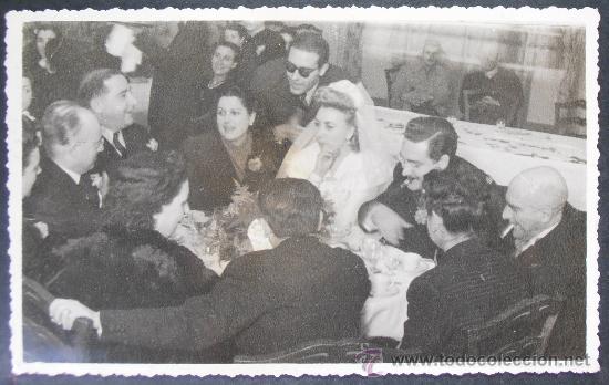 Antique Photography: FOTOGRAFIA/TARJETA POSTAL, BANQUETE DE BODA,  (341)