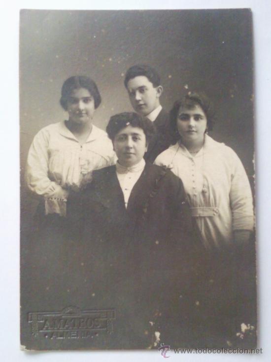 Photographie ancienne: FOTOGRAFIA ANTIGUA, FOTO FAMILIAR, FOTOGRAFO A. MATEOS, ALMERIA