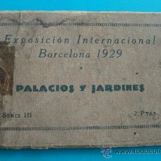 Fotografía antigua: ALBUM FOTO POSTAL EXPOSICION INTERNACIONAL BARCELONA 1929, PALACIOS Y JARDINES SERIE III. Lote 38128432
