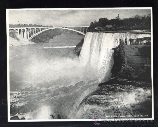 Fotograf&iacute;a antigua: FOTOGRAFIA DE LAS CATARATAS DEL NIAGARA. 23 X 18CM.