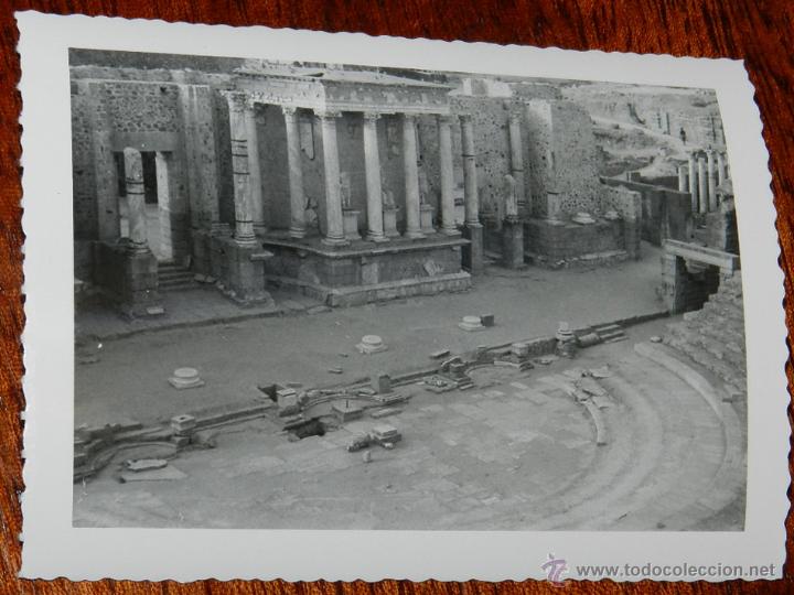 Alte Fotografie: ANTIGUA FOTOGRAFIA DE MERIDA, TEATRO ROMANO, FOTO CASA ROS, MIDE 11,5 X 8,5 CMS.