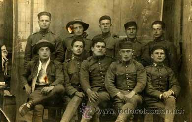 Fotografia antica: Soldados. Grupo de militares. c. 1925