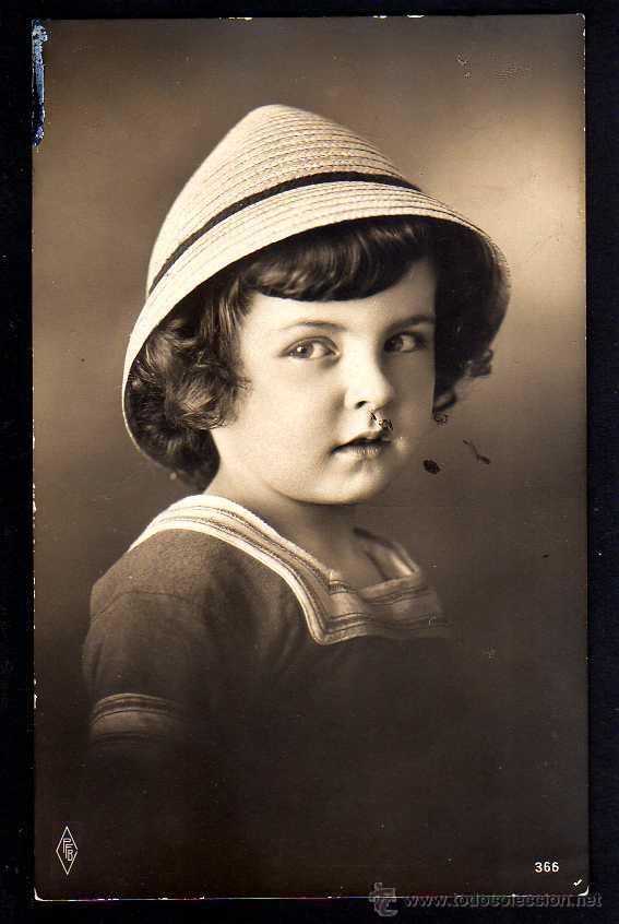 Fotografia antiga: Postal fotogr&aacute;fica. Ni&ntilde;a. Circulada .
