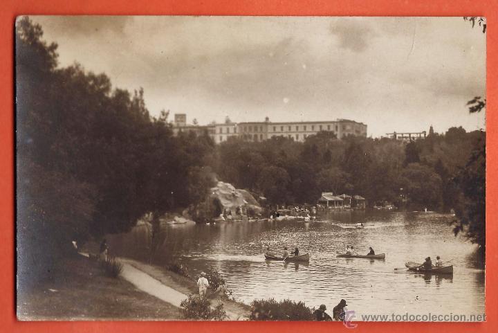 Fotografia antica: postal fotografica ++ lago capultepec, al fondo castillo - mexico - escrita - a&ntilde;o 1933