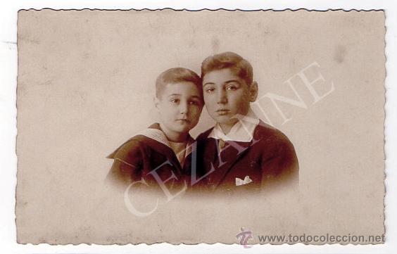 Alte Fotografie: HERMANOS. ALBUMINA O VIRADO SEPIA. F. DE CLERCQ. AMBERES. BELGIE. BELGIQUE.