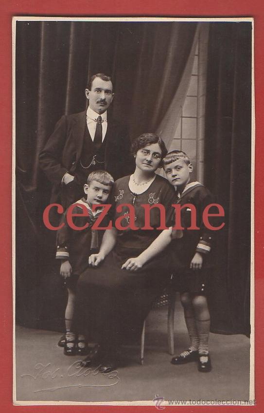 Fotografia antica: FAMILIA BELGA. PEPINSTER. B&Eacute;LGICA. SELLADA JOS CLOSE. ANTEOJOS. BELGIE. BELGIQUE.