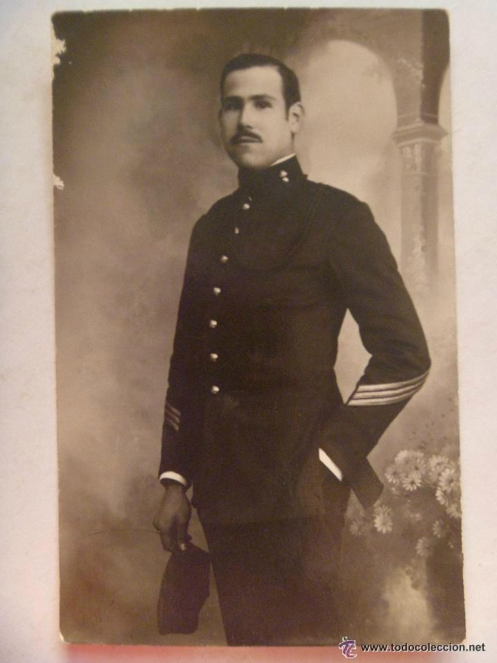 Alte Fotografie: MILITAR : SARGENTO DE ARTILLERIA MONTADA O DE MONTA&Ntilde;A CON FORRAJERA .ALFONSO XIII..