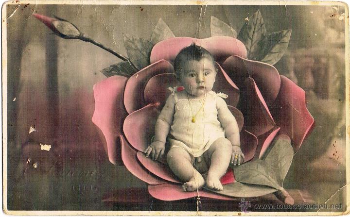 Antique Photography: ni&ntilde;o .foto coloreada