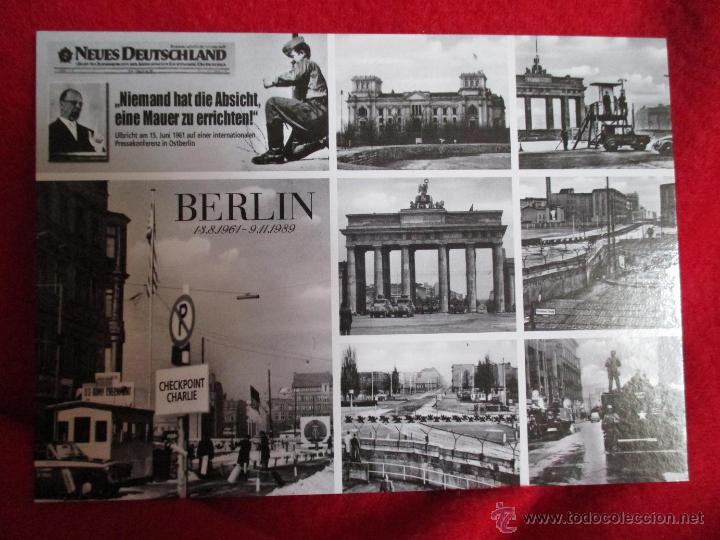 Alte Fotografie: POSTAL CON VARIAS VISTAS DEL MURO DE BERLIN