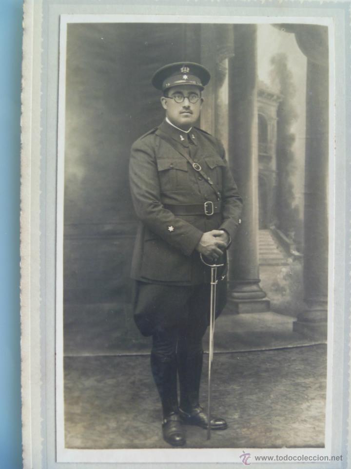 Fotograf&iacute;a antigua: FOTO DE ESTUDIO DE ALFEREZ DE INGENIEROS CON SABLE . EPOCA ALFONSO XIII .. DE J. SANCHO, TURIS