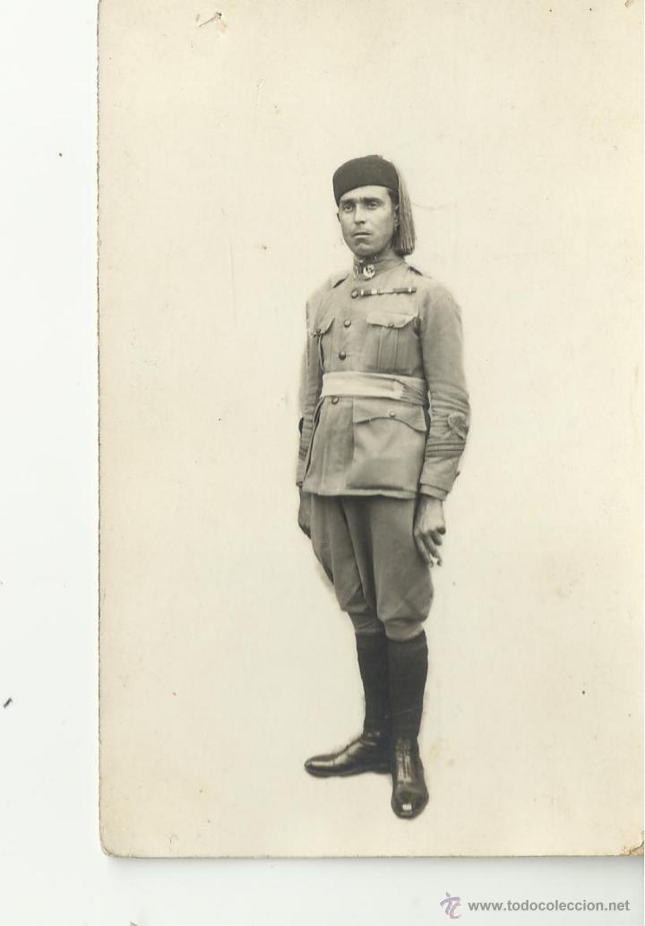 Fotografia antica: Fotografia soldado espa&ntilde;ol de africa alcazarquivir 1929.esta escrita y firmada