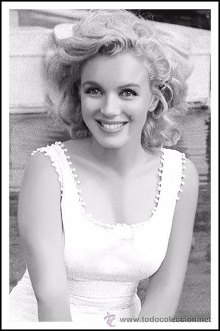 Fotograf&iacute;a antigua: Phothography GRAN FORMATO 20x27 cm. - MARILYN MONROE Reproducci&oacute;n