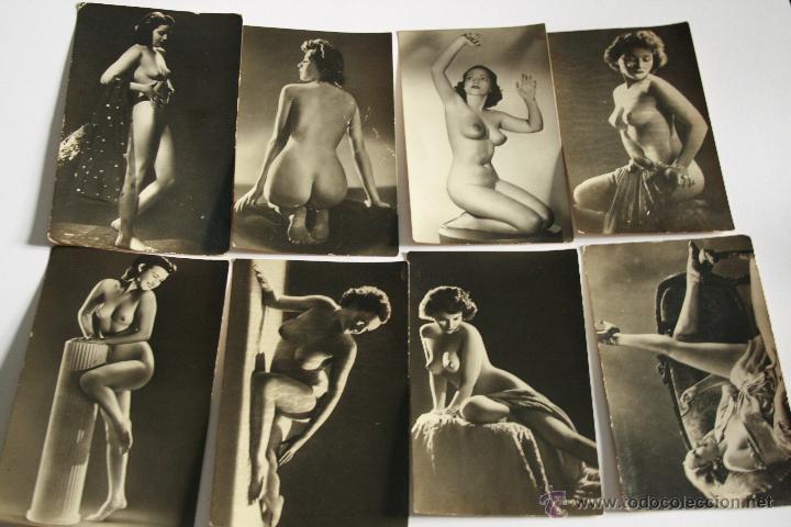 Fotograf&iacute;a antigua: FOTOGRAFIA EROTICA LOTE 8 FOTOS STUDIO NATURAL HOLLYWOOD