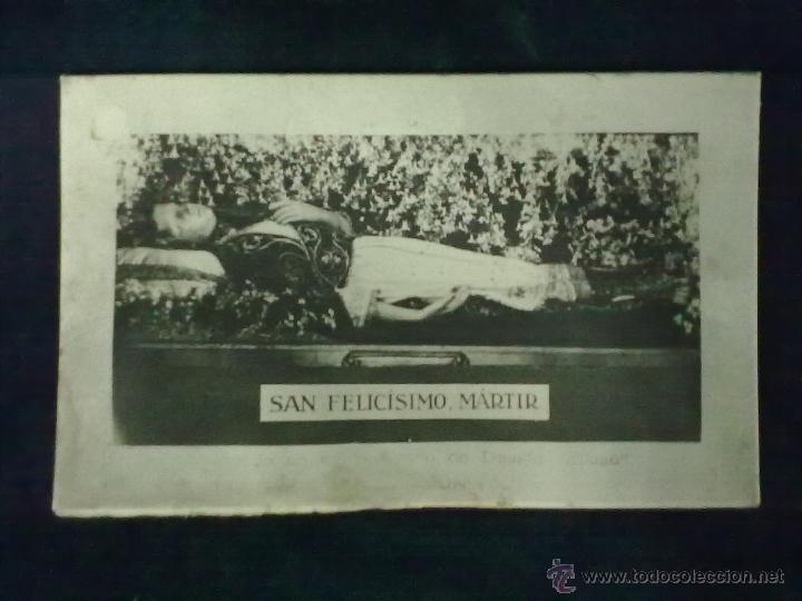 Antique Photography: TARJETA SOBREMESA SAN FELICISIMO MARTIR DEUSTO