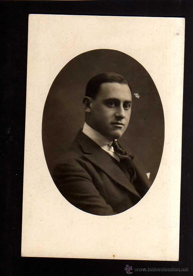 Fotograf&iacute;a antigua: Fotografia antigua. Se&ntilde;or . Tarjeta Postal.