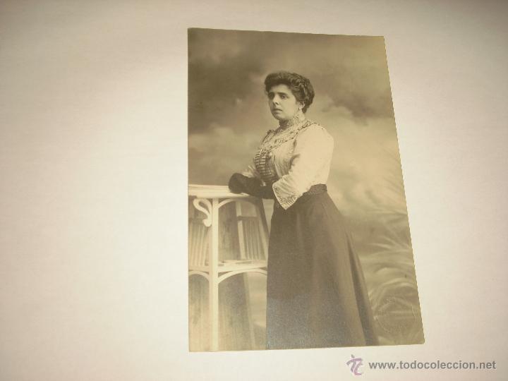 Fotografia antica: ANTIGUA FOTO DE ELEGANTE MUJER . FOTOGRAFO MARINE