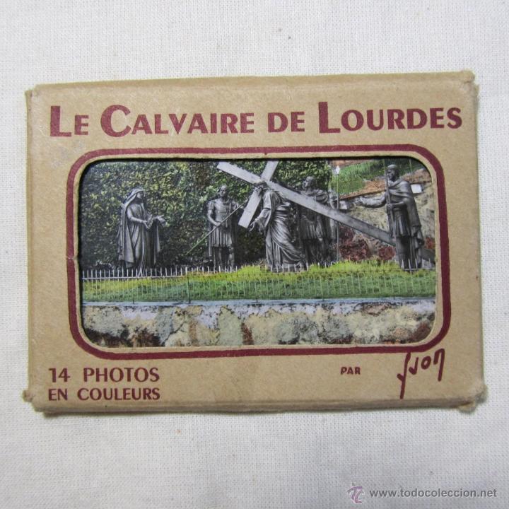 Photographie ancienne: 14 fotograf&iacute;as coloreadas de El Calvario de Lourdes