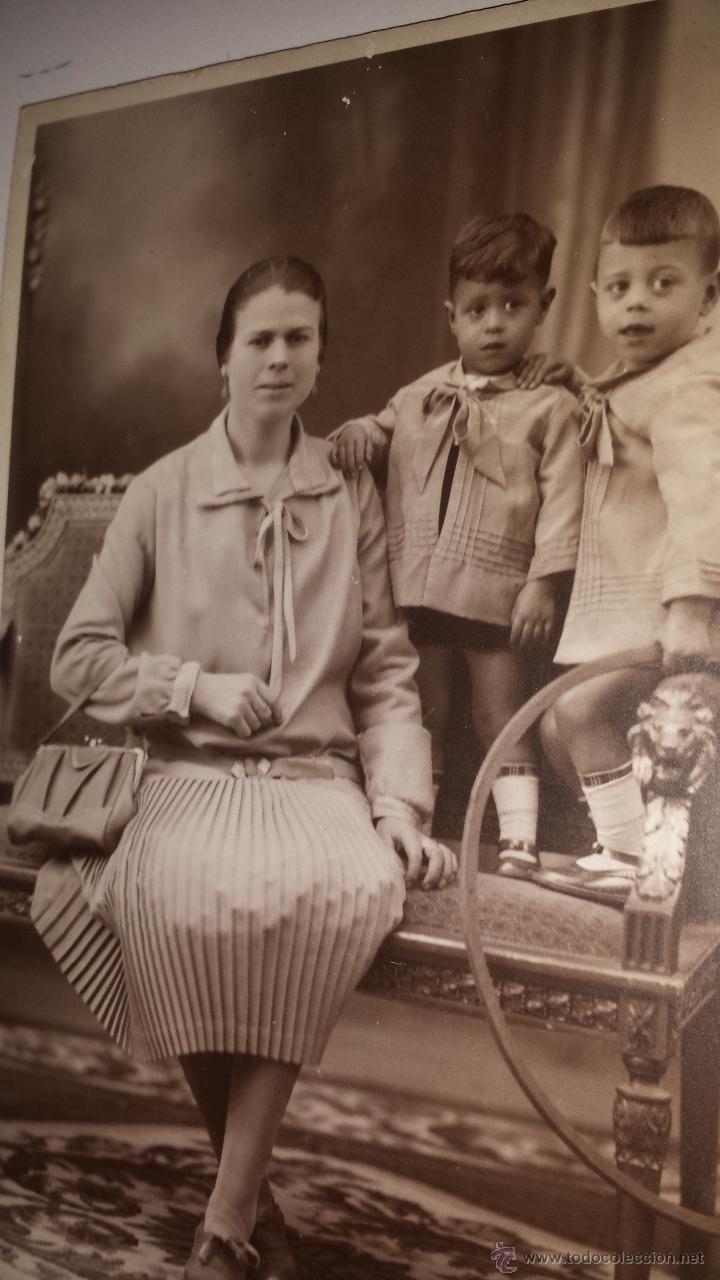 Fotograf&iacute;a antigua: MADRE CON 2 HIJOS - DAGUERRE