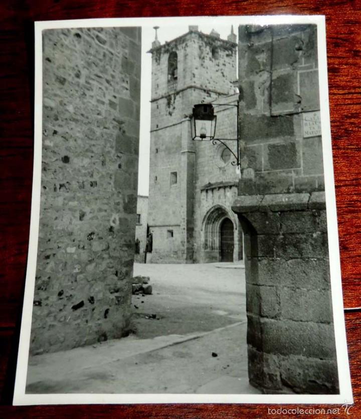 Alte Fotografie: FOTOGRAFIA DE CACERES, MIDE 11,7 X 8,6 CMS. UN POCO MAS PEQUE&Ntilde;A QUE UNA POSTAL.
