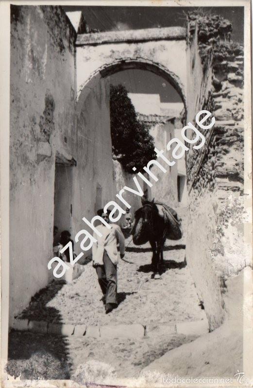 Alte Fotografie: POSTAL FOTOGRAFICA DE ARCOS DE LA FRONTERA, ESCENA COSTUMBRISTA,FO.MARIN