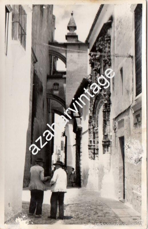 Alte Fotografie: POSTAL FOTOGRAFICA DE ARCOS DE LA FRONTERA, ESCENA COSTUMBRISTA,FO.MARIN